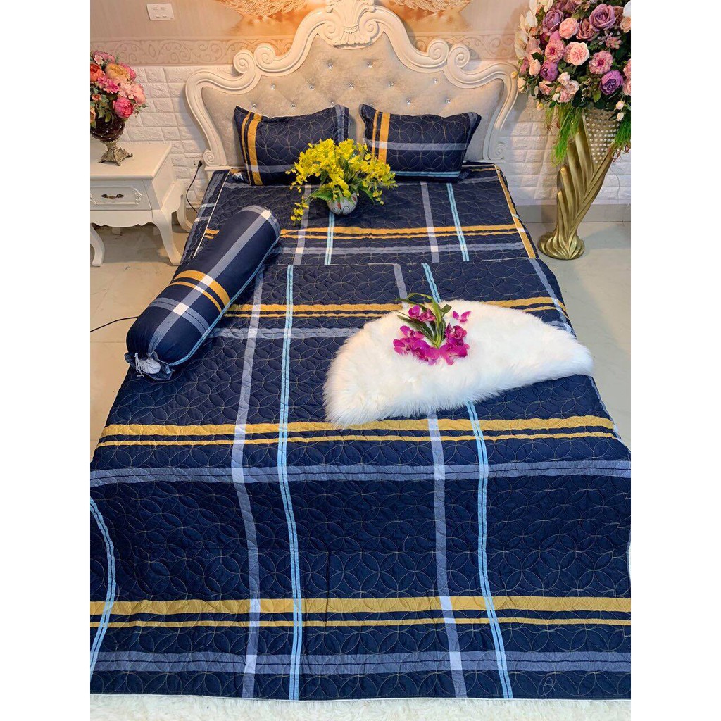 Bộ trần hè 5 món poly cotton. (Mua 2 bộ, tặng 1 chai nước hoa)