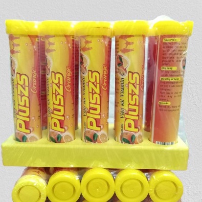 Viên Sủi PLuszs Vitamin C - Hương Cam Chanh Leo -Tuýp 20 viên