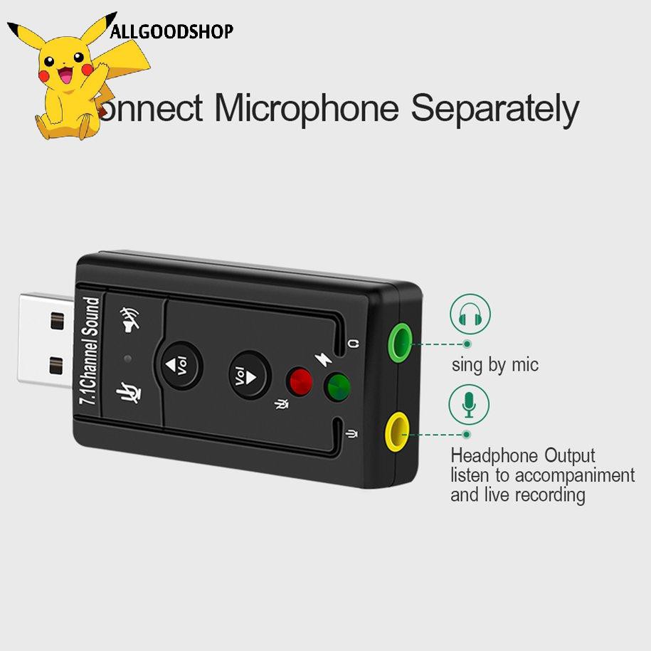 USB âm thanh SOUND 7.1 Cho Máy Tính Và Laptop - Có Nút Chỉnh Âm Lượng- Dành Cho Máy Tính Bị Hư Card Sound