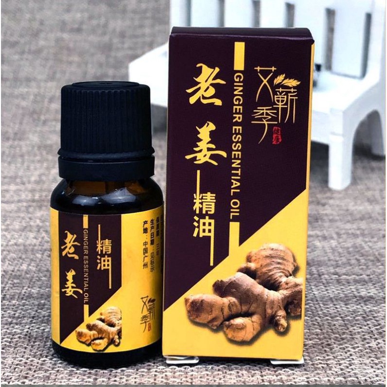 Tinh dầu gừng nguyên chất 10 ml .Dầu massage, xông