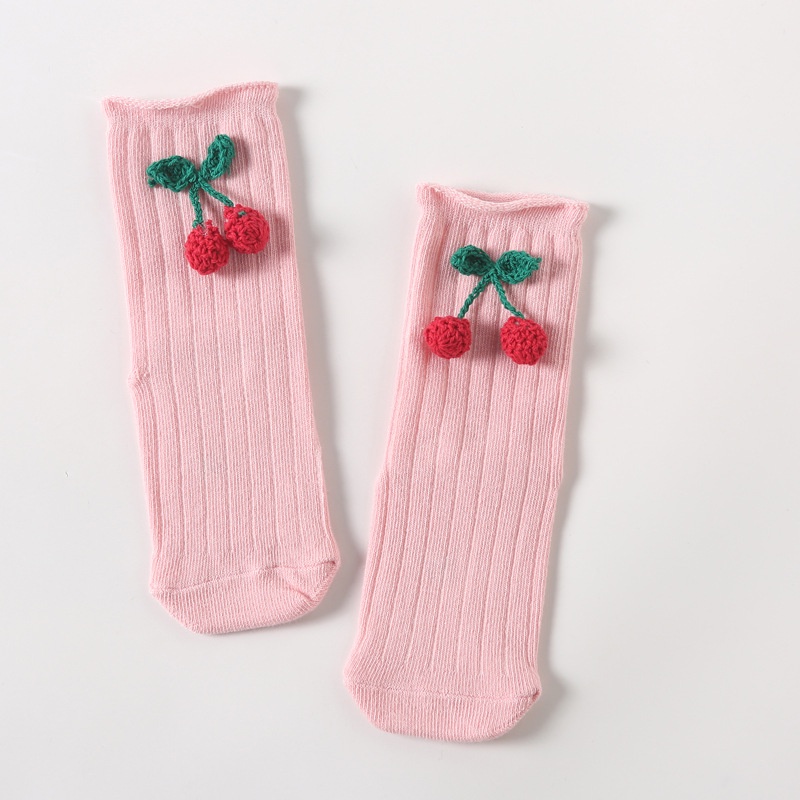 Vớ Cotton Dài Mềm Mại Họa Tiết Hoạt Hình Xinh Xắn Cho Bé