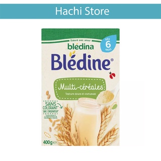 Bột lắc sữa Bledina Pháp vị Bích quy, Vani, Mật ong, socola, yến mạch - hộp 400gr