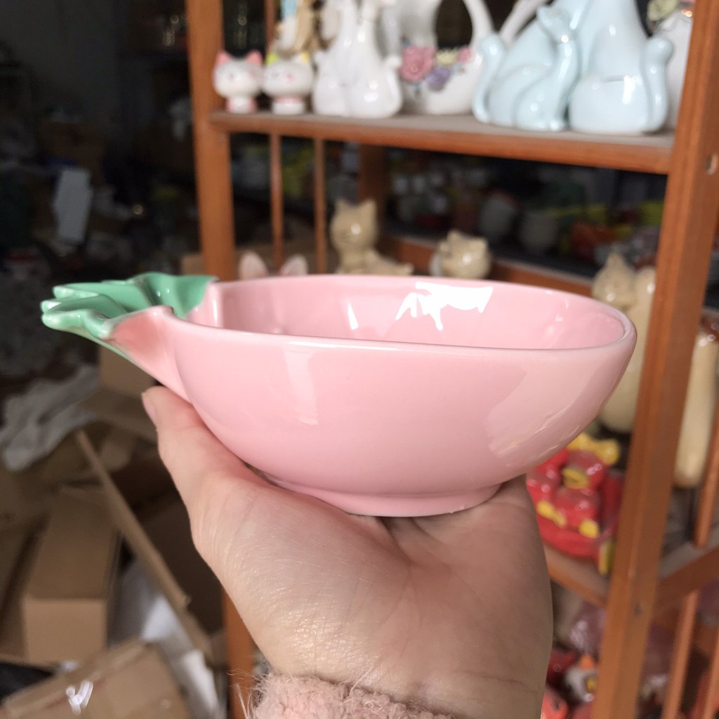 Bộ gốm sứ decor bát và đĩa dứa cực đẹp