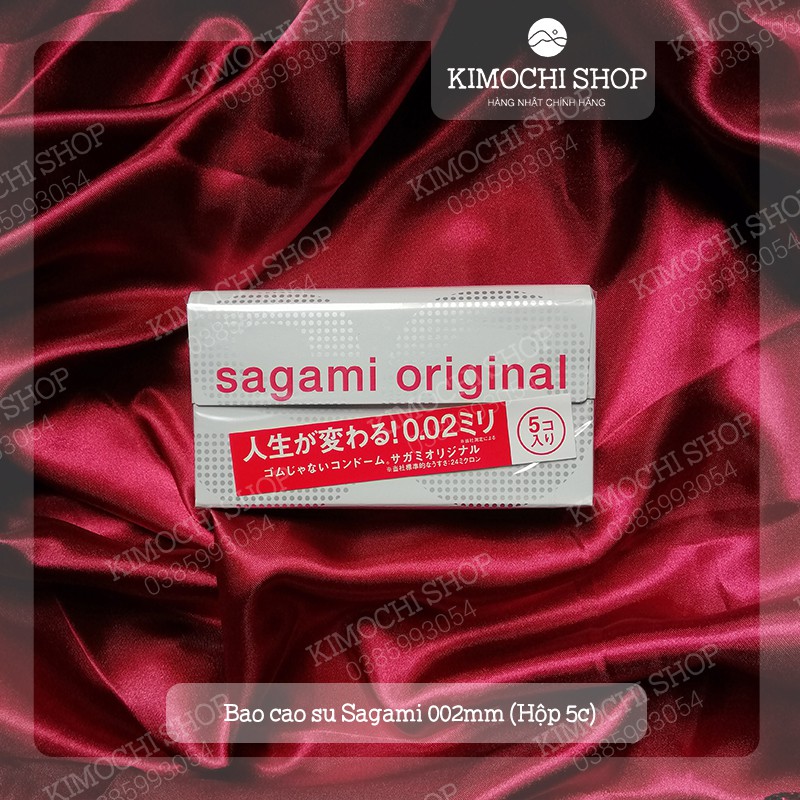 Bao cao su Sagami 002mm Nhật siêu xịn (Hộp 5c)