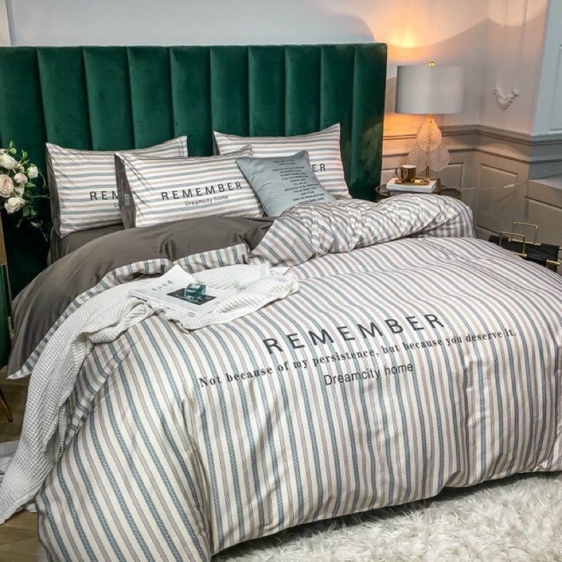 bộ chăn ga gối cotton hoạt tính thấm hút mồ hôi