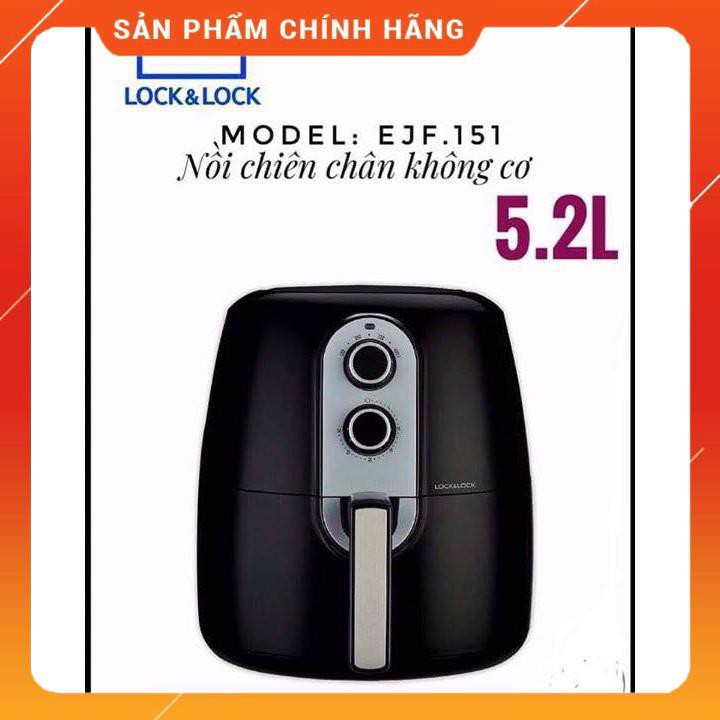 [Chính hãng] Nồi chiên không dầu Lock&amp;Lock EJF151 | EJF351 | EJF586 | EJF286 | EJF696 (Bảo hành 12 tháng)