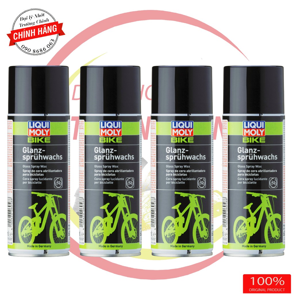 Sáp đánh bóng sơn xe đạp Moly Liqui Bike Gloss Spray Wax 400ml 6058