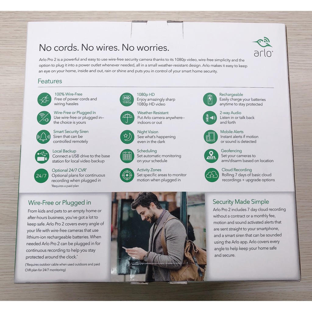 Bộ Camera Không Dây Arlo Pro 2 + Base Station | BigBuy360 - bigbuy360.vn