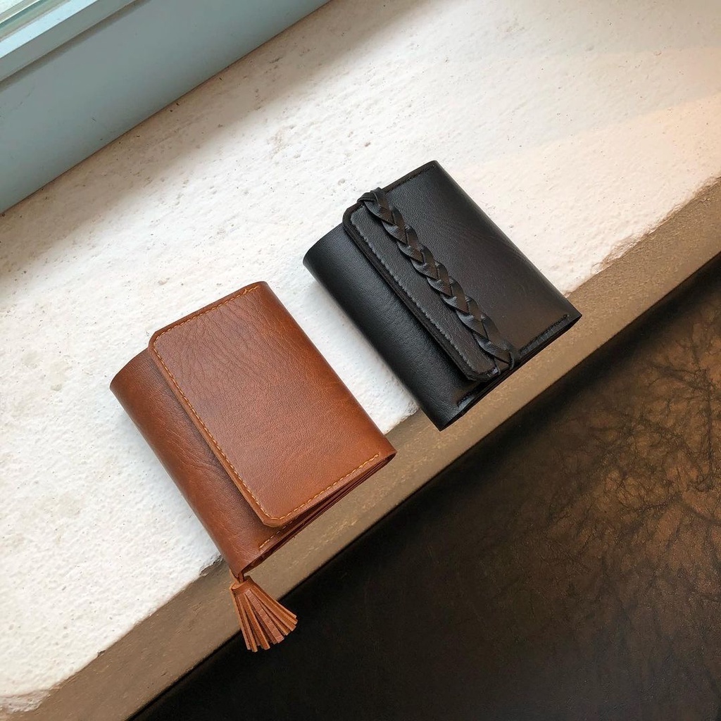 Ví da nữ Handmade Tassel Wallet Onetothree