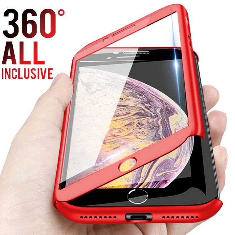 iPhone 11 Pro Max 360° Full Cover Case + Tempered Glass