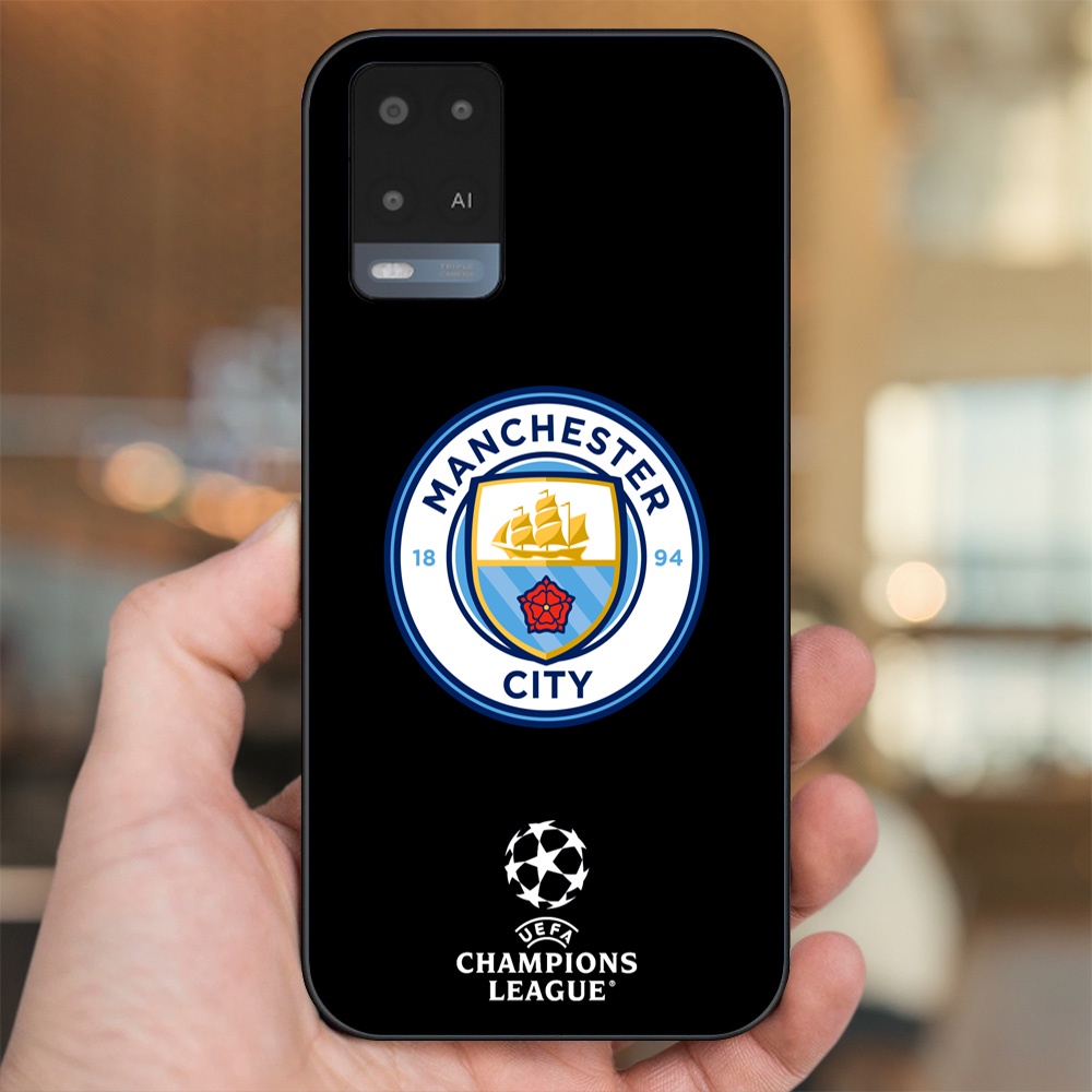 Ốp lưng Oppo A54 4G, A54 5G viền đen in hình Manchester City MC