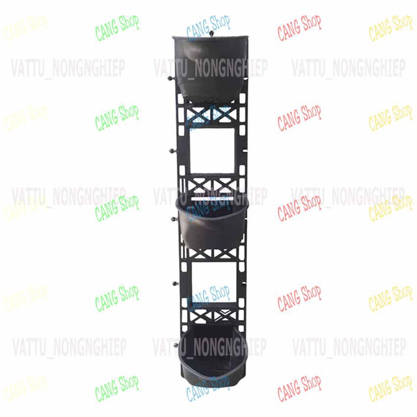 Bộ Khung chậu nhựa đứng VT-16 treo tường trồng cây, trồng rau, trồng hoa Theo sở thích và có thể lắp ráp theo ý muốn