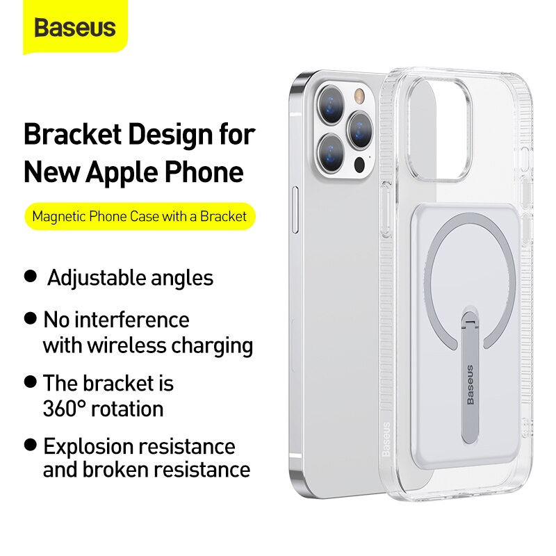 Ốp Điện Thoại Baseus Có Giá Đỡ Từ Tính Cho iPhone 13 Pro Max