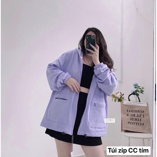 Áo Khoác Chống Nắng TÚI ZIP CC GINNY Phiên Bản Màu Mới | Áo Khoác Chống Nắng Có Nón | Hàng Đẹp