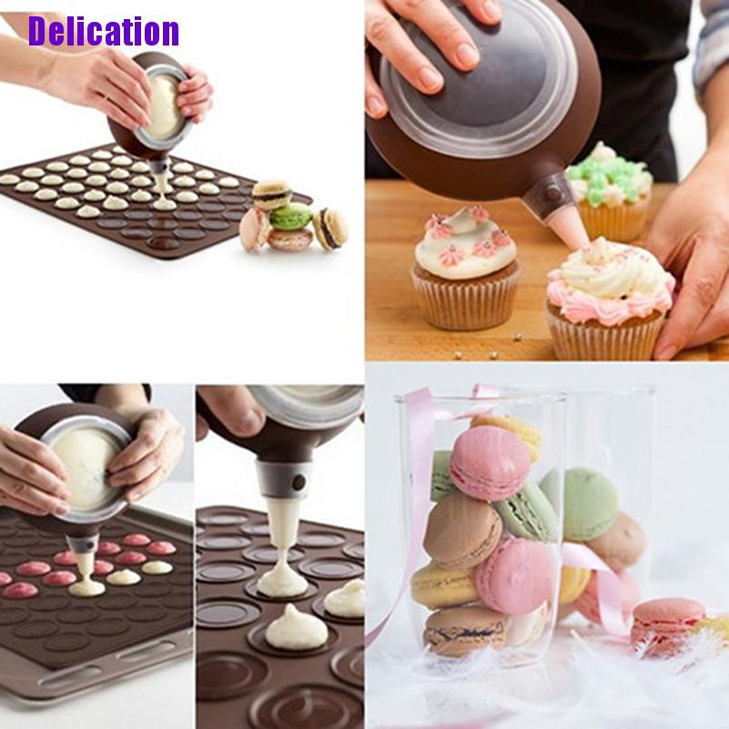 Khuôn làm bánh Macaron 2 mặt bằng silicon chất lượng cao