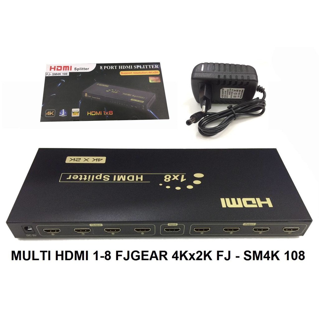 Mullti HDMI 4Kx2K HD SM4K 102 / 104/ 108, Bộ chia HDMI 1 ra 2 / 4/ 8 màn hình cùng lúc
