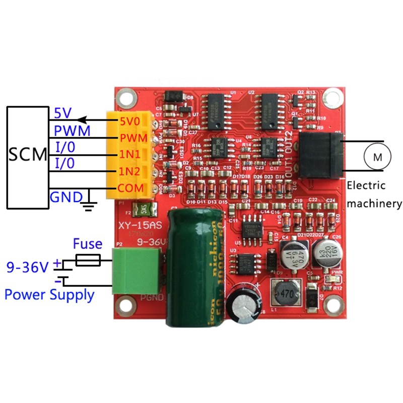1 Bảng Mạch Điều Khiển Tốc Độ Động Cơ DC PWM CCW 12v 24v 36v