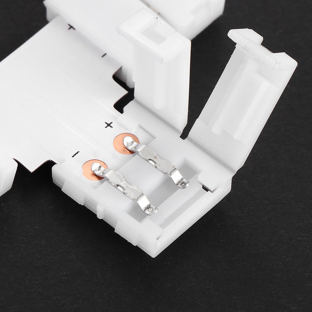 1 / 5 / 10 Đầu Nối 2 Chấu 8mm 10mm Cho Dải Đèn Led 3528 5050 Pcb