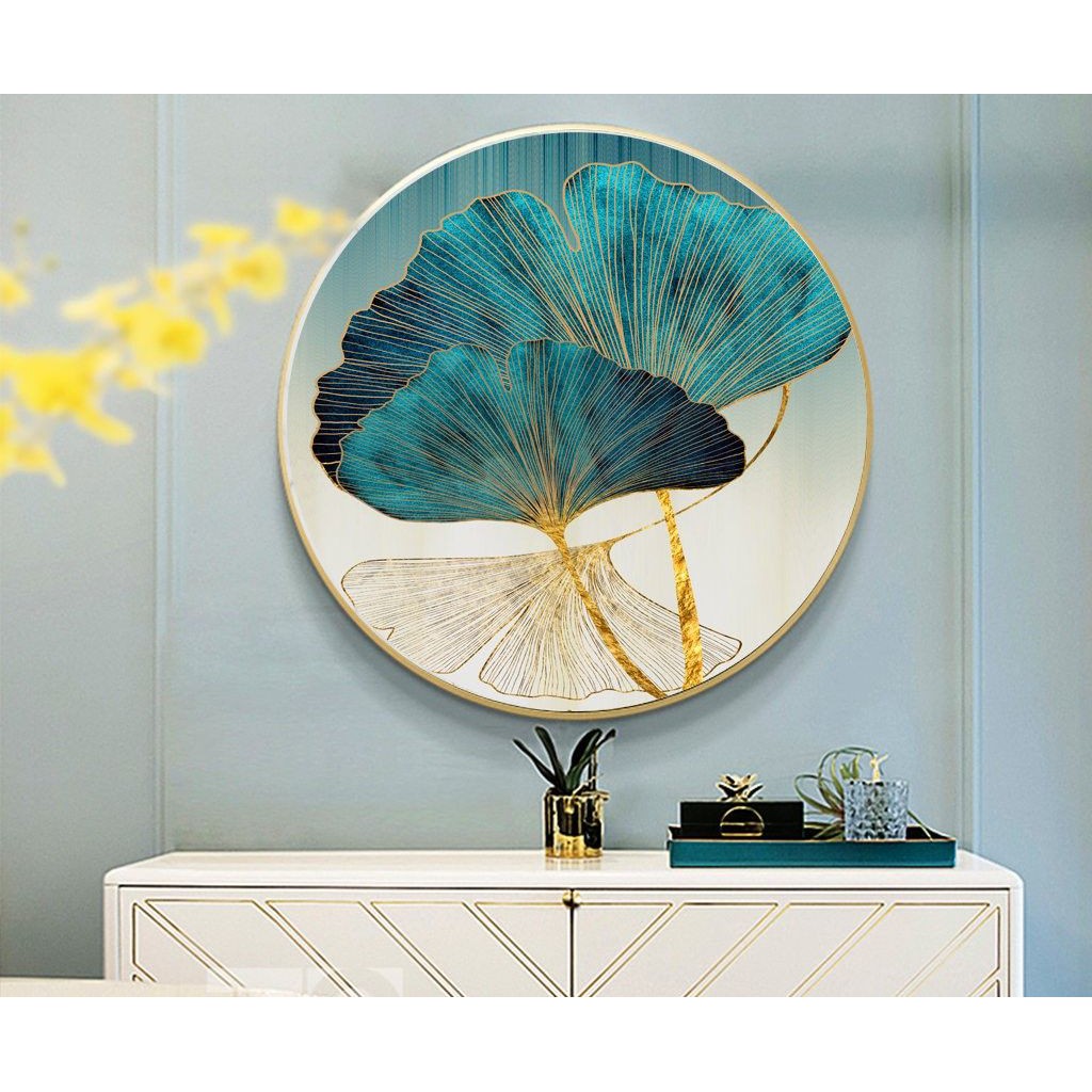 Tranh treo tường hình tròn TRỪU TƯỢNG - Tráng gương chất lượng cao, mặt bóng đẹp, xịn sò, tốt nhất thế giới