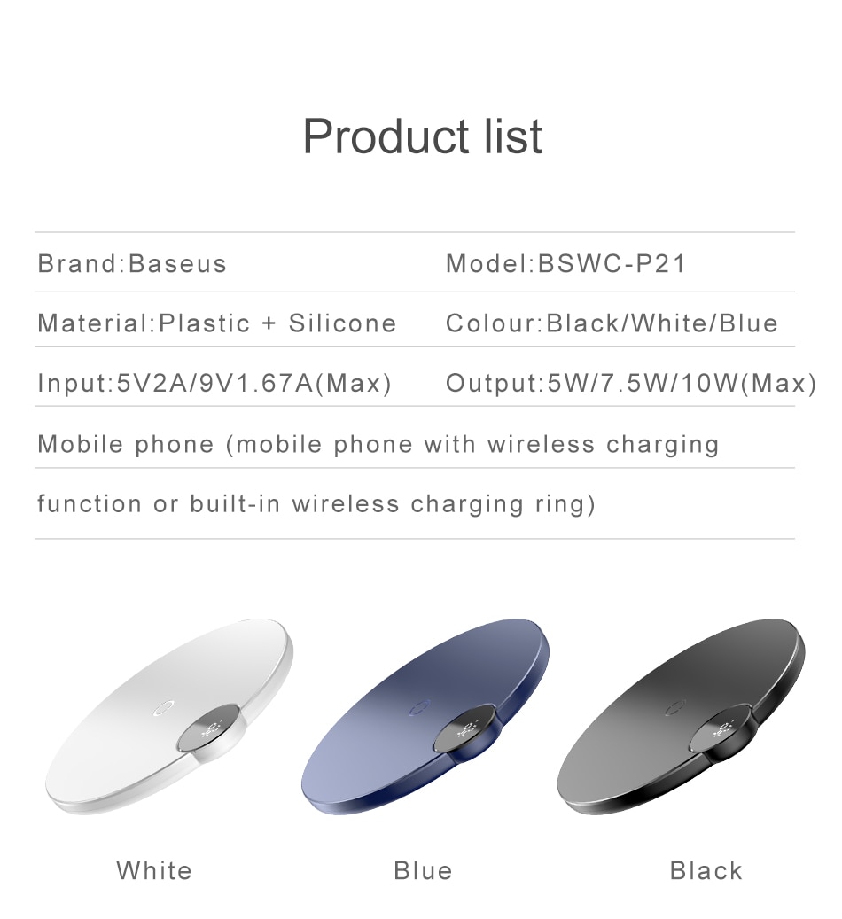 Đế Sạc Nhanh Không Dây Hiển Thị Đèn Led Baseus Cho Iphone 11 Pro Max Xs Xr X 10w