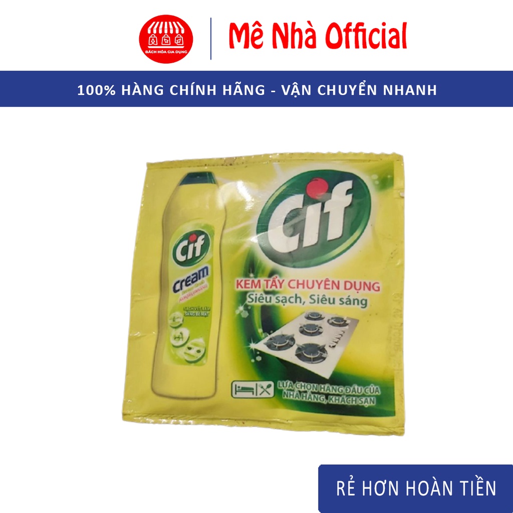 Kem Tẩy Chuyên Dụng Cif 20ml Đa Năng Siêu Sạch, Siêu Sáng