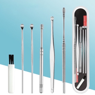 Bộ 6 Món Dụng Cụ Lấy Ráy Tai Bằng Chất Liệu Thép Không Gỉ Siêu Hot