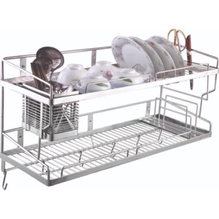 Kệ chén Dĩa da năng treo tường inox 304