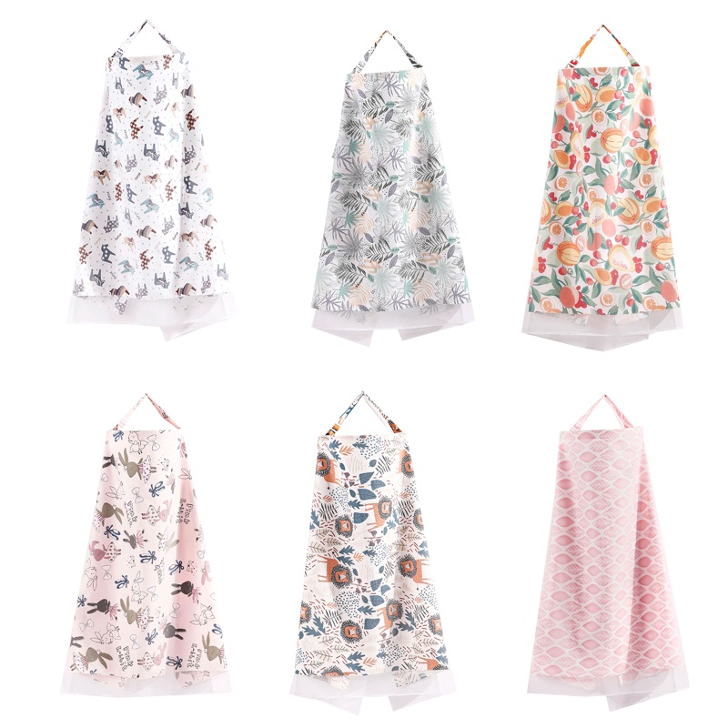 Áo Choàng Cotton Mềm Mại Cho Bé Uống Sữa Không Nhìn Xuyên Qua Mothe