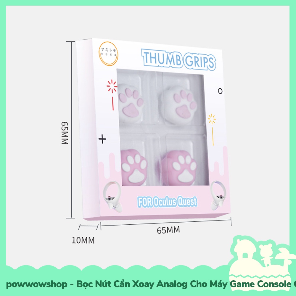 [Sẵn VN - Hỏa Tốc] Oculus Quest II Set 4 Bọc Nút Cần Xoay Analog Dành Cho Nút Của Tay Cầm Chơi Game Console Oculus Paw