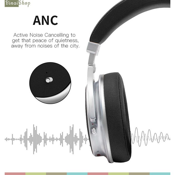 [Mã 267ELSALE hoàn 7% đơn 300K] Tai nghe Bluetooth chống ồn Bluedio F2 (With ANC)