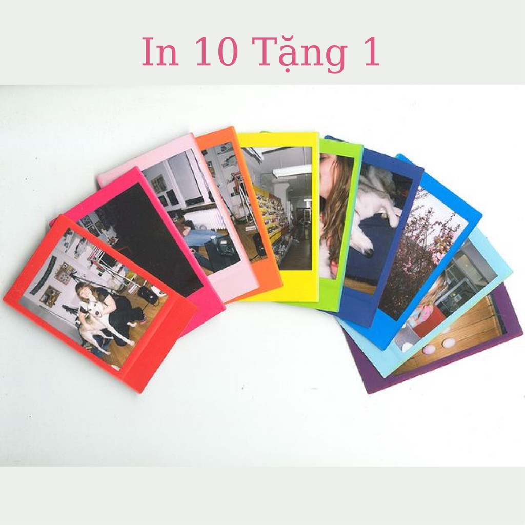 In ảnh Polaroi viền màu, In ảnh Gradient, In theo Yêu Cầu