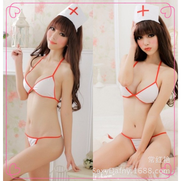 Bộ đồ lót y tá sexy đủ 3 món | BigBuy360 - bigbuy360.vn
