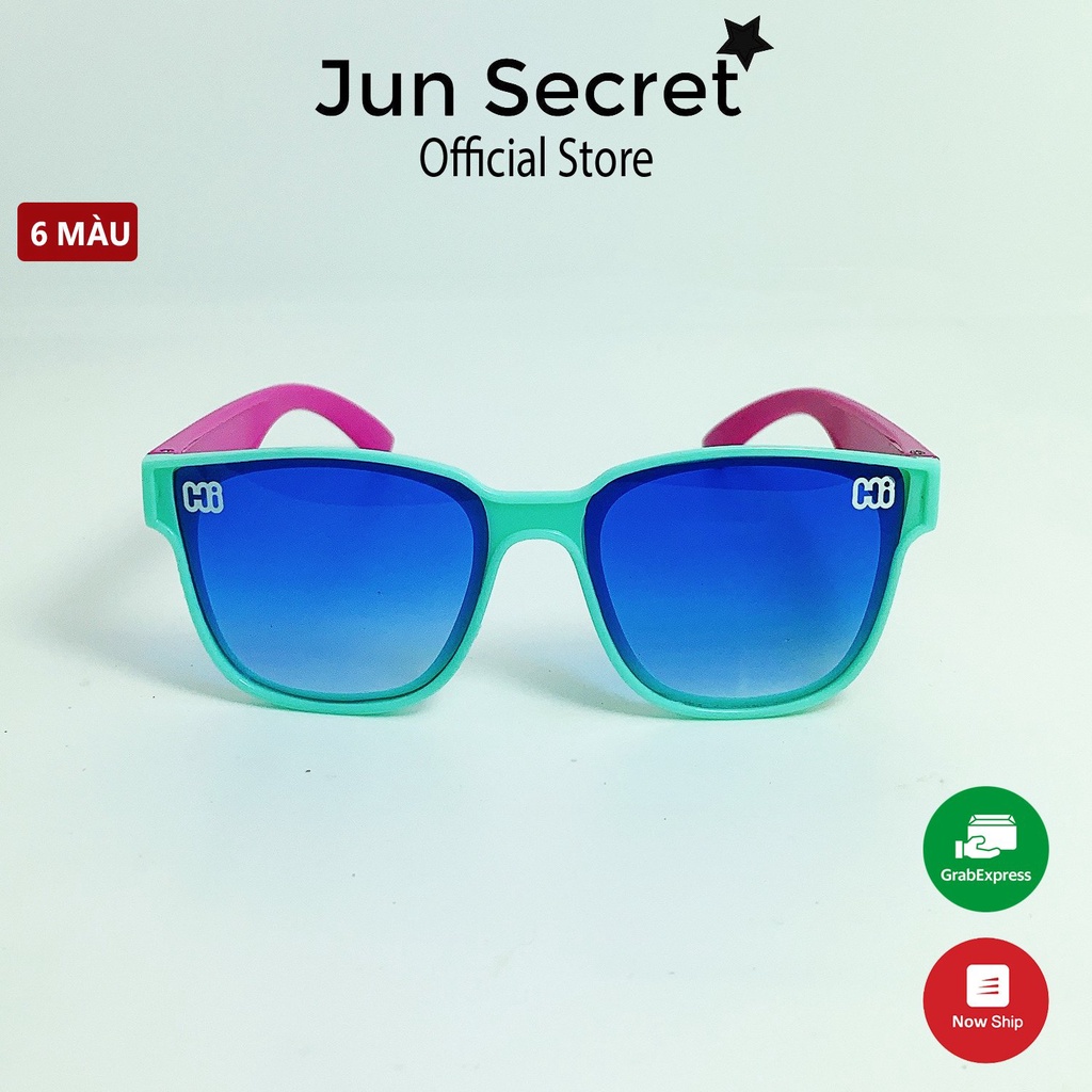 Kính mát trẻ em form vuông Jun Secret kiểu dáng thời trang dành cho bé trai và bé gái từ 1 tới 5 tuổi JS202206