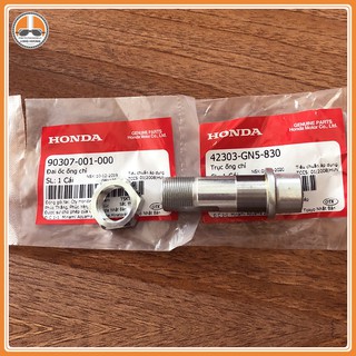 [Chính hãng Honda] Đai ốc ống chỉ, trục ống chỉ gắn xe honda DREAM, Wave - Phụ tùng xe máy Long Hương