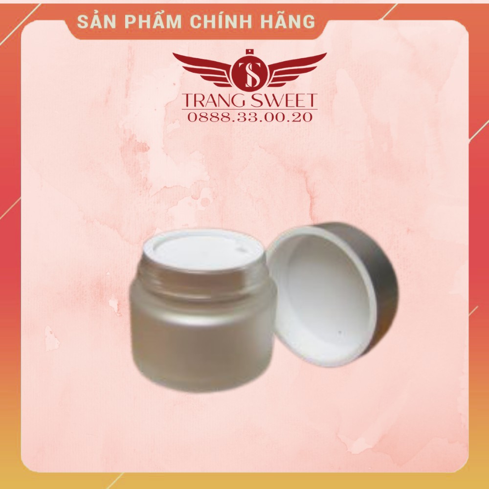 Lọ / Hũ Rỗng Đựng Mỹ Phẩm 30g - Nắp Bạc Sang Trọng - Chiết Mỹ Phẩm - Đựng Kem - Son Dưỡng - Thủy Tinh Mờ Nắp Bạc