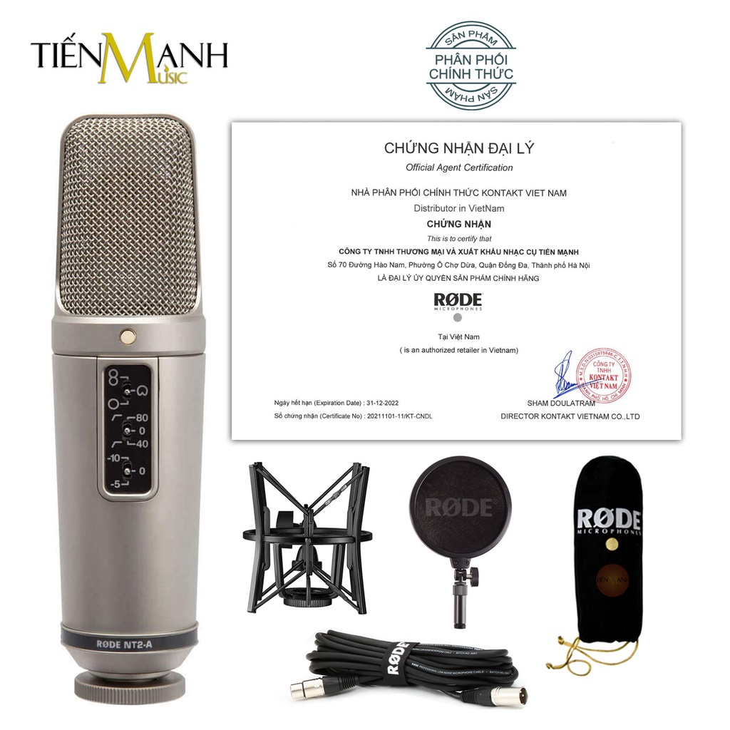 Micro Rode NT2-A Mic Thu Âm Condenser Livestream Phòng Thu Studio Chuyên Nghiệp NT2 Microphone NT2A