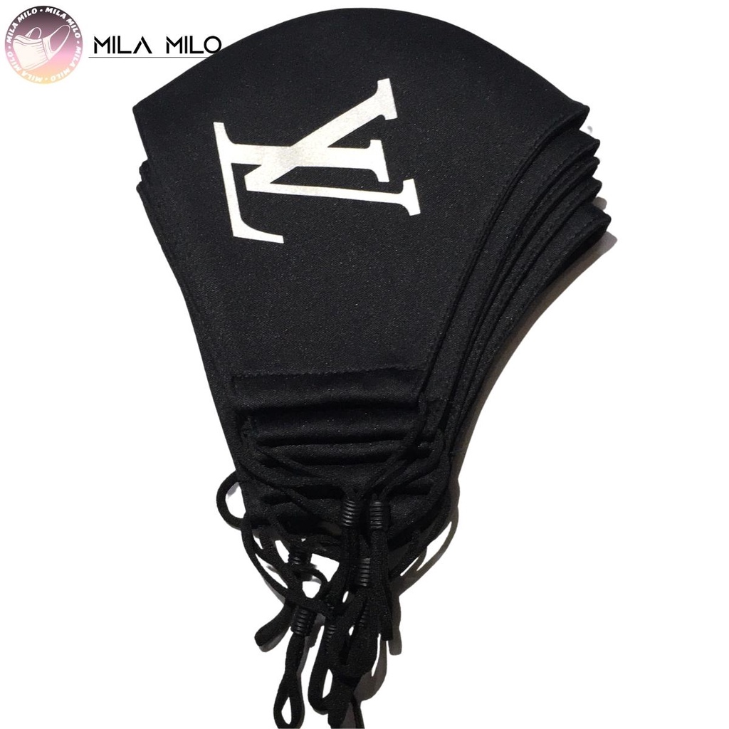 Khẩu trang vải kháng khuẩn in logo 3 lớp - Khẩu trang cao cấp cho nam và nữ