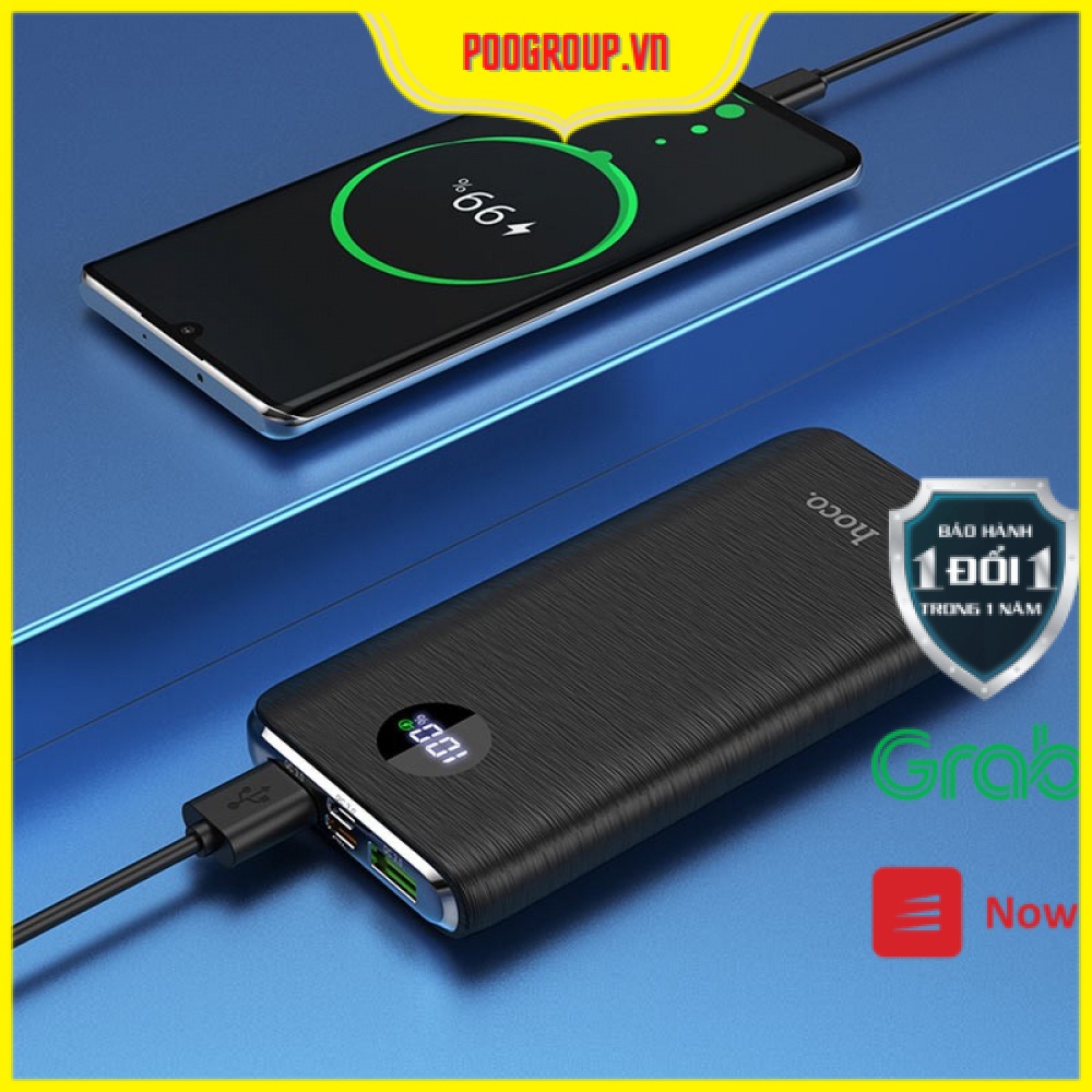 [Chính Hãng TypeC Out ] Pin sạc dự phòng Hoco J69A 15000mAh - - J69 10000mAh lõi Li-polymer, hỗ trợ QC3.0 và PD18W Type