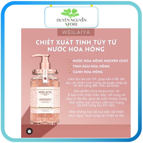 Sữa Tắm Nước Hoa Trắng Da Chống Lão Hóa Cấp Ẩm Săn Chắc Tủy Mật Hoa Hồng DAMASK WEILAIYA MINI TEST | BigBuy360 - bigbuy360.vn