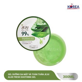 Gel Dưỡng Đa Năng Jeju Aloe Refreshing Soothing Gel 300ml
