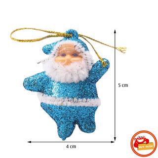 Combo 6 ông già noel nhỏ xinh lấp lánh trang trí cây thông ngày Noel (OGN06)