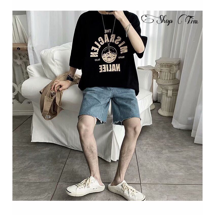 Áo thun nam nữ Unisex tay lỡ, áo phông tay lỡ Unisex form rộng | BigBuy360 - bigbuy360.vn