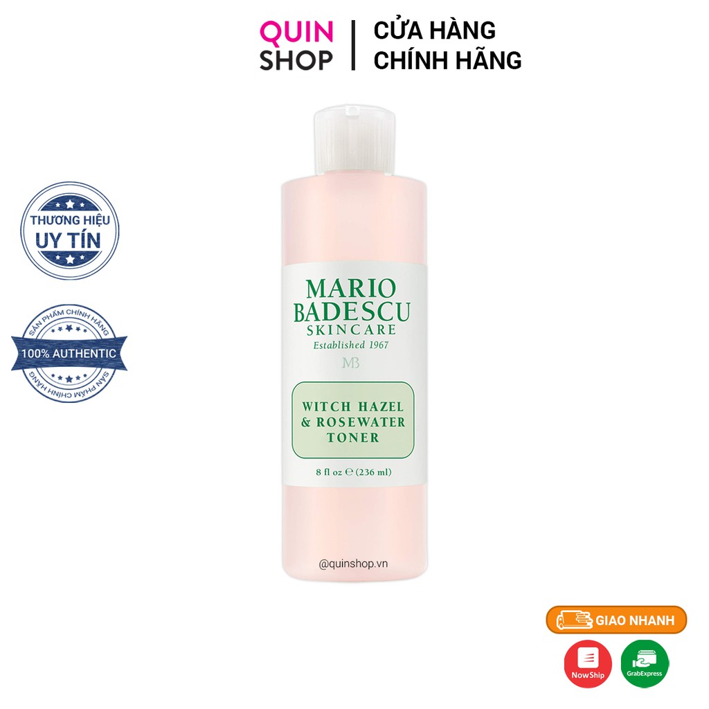 Nước Hoa Hồng Mario Badescu Witch Hazel & Rosewater Toner