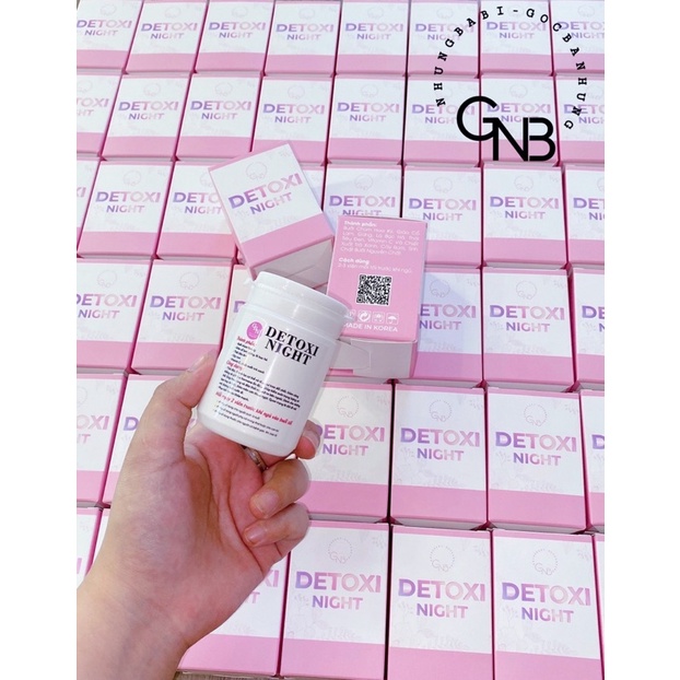 DETOXI NIGHT - HUỶ MỠ GIỮ CÂN - Nhung Babi 30 Viên
