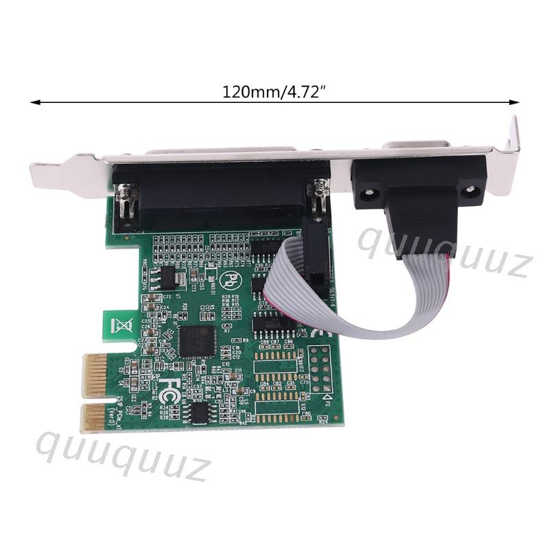 Card Chuyển Đổi Pci-E Express Ax99100 1p1s Rs232 Serial Probe Port Db25 25pin Pcie