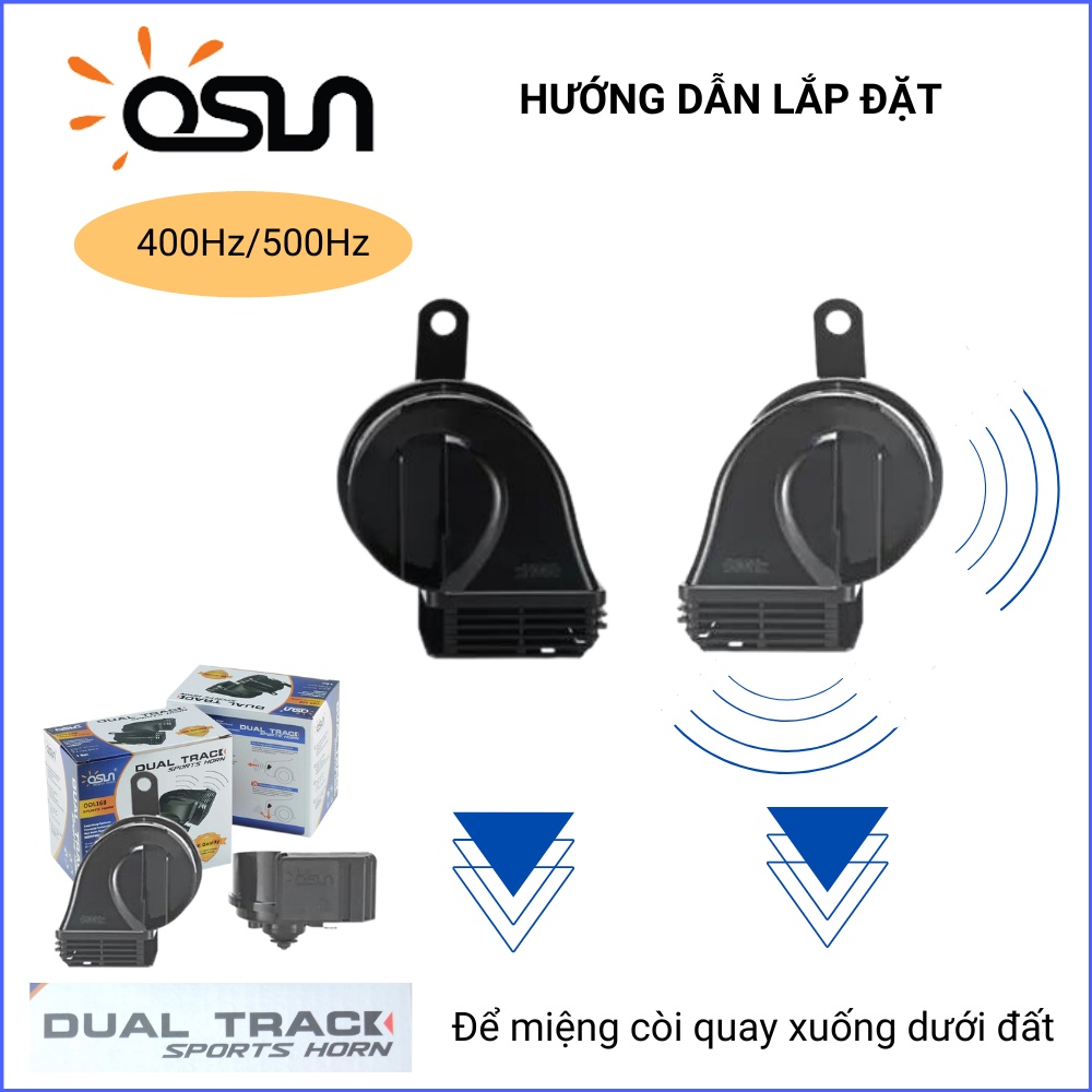 Còi sên Ô tô - Còi Sên Chống Nước Công Nghệ Nhật Bản| ODL168 Chính Hãng OSUN Bảo Hành 12 Tháng