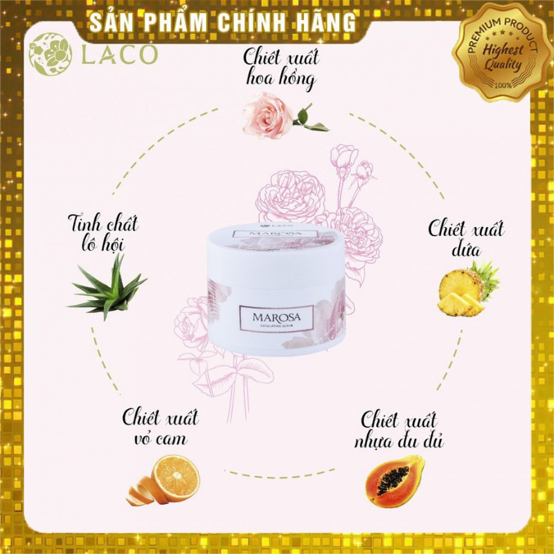 Tẩy Da Chết 💝FREESHIP💝 Tẩy Tế Bào Chết Làm Sạch Tế bào Chết Trên Da Giúp Da Trắng Sáng - Tẩy Da Chết Marosa Dạng Hạt