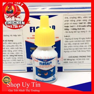 Flosal D 10ml-Trị Gà Ủ Rủ Khò Khè Phân Xanh Trắng