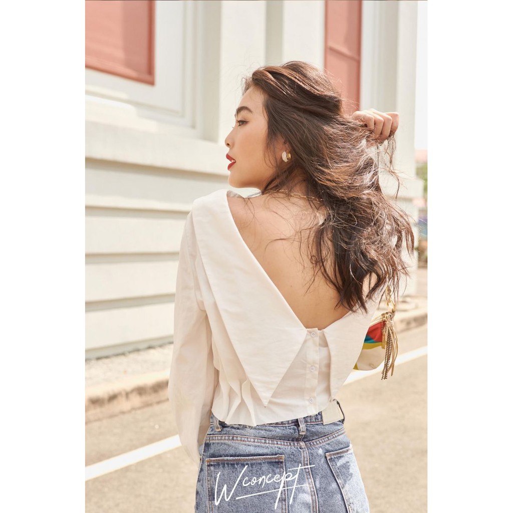 Áo Lụa Cổ Sơ Mi Ngược TULO