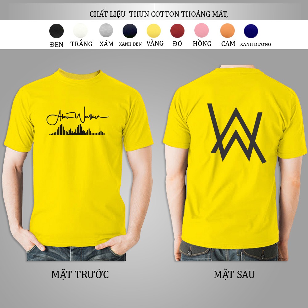 Áo Thun Nam Nữ Alann Walkerr Tay Ngắn Thiết Kế Cá Tính Độc Đáo, đủ size(45-85kg)
